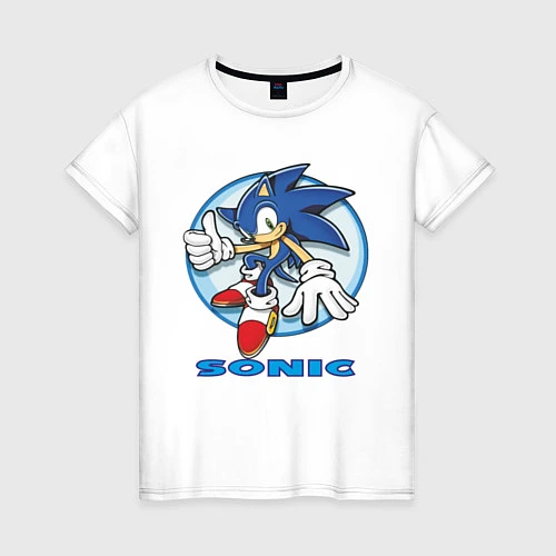 Женская футболка Sonic / Белый – фото 1