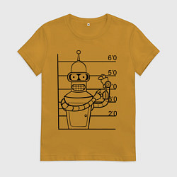 Женская футболка Bender Wanted