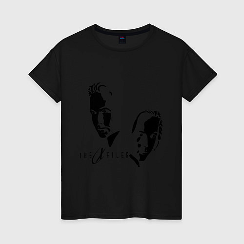 Женская футболка Малдер и Скалли / Черный – фото 1