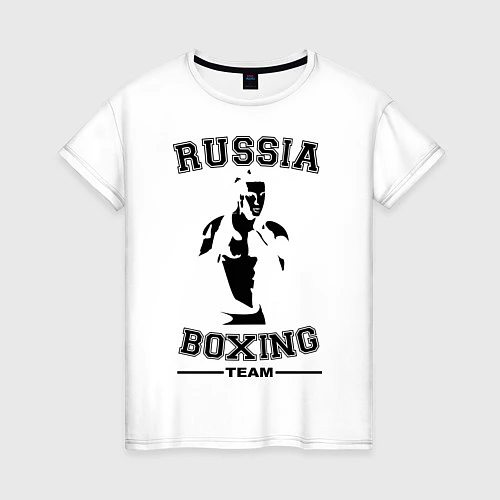 Женская футболка Russia Boxing Team / Белый – фото 1