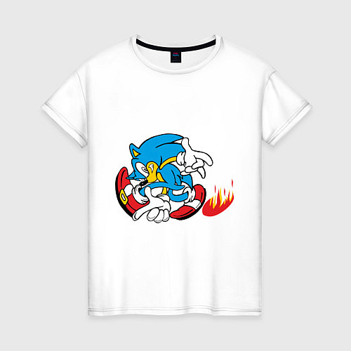 Женская футболка Sonic / Белый – фото 1