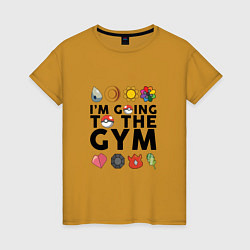 Женская футболка Pokemon Im going to the gym (black)