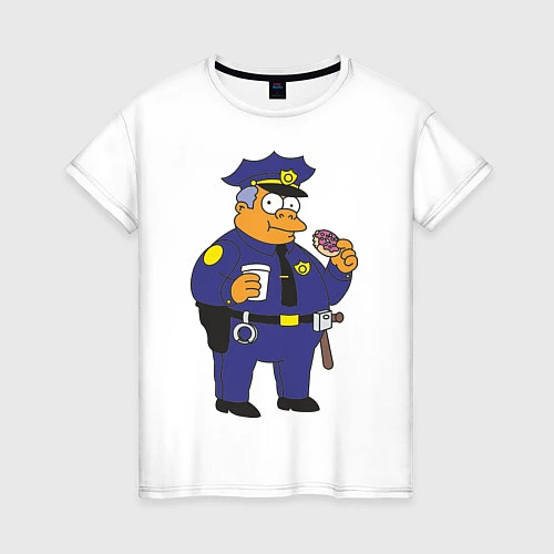 Женская футболка Chief Clancy Wiggum / Белый – фото 1