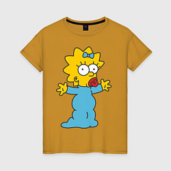 Женская футболка Maggie Simpson