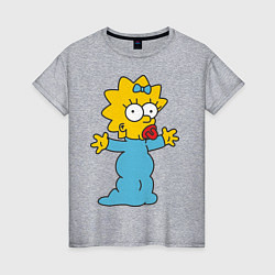 Женская футболка Maggie Simpson