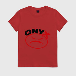 Футболка хлопковая женская Onyx, цвет: красный