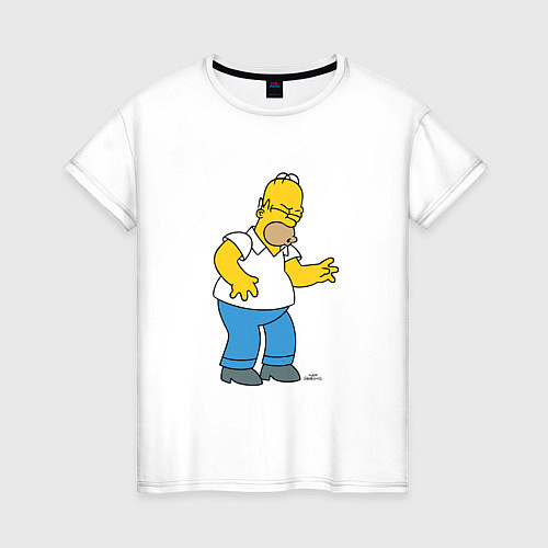 Женская футболка Симпсоны: Гомер / Белый – фото 1