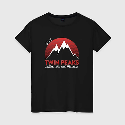 Женская футболка Twin Peaks: Pie & Murder / Черный – фото 1