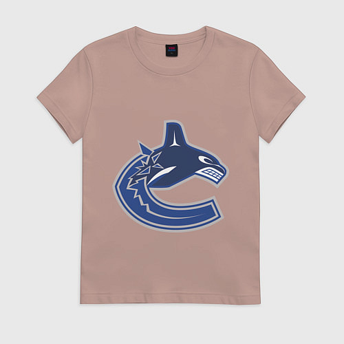 Женская футболка Vancouver Canucks / Пыльно-розовый – фото 1