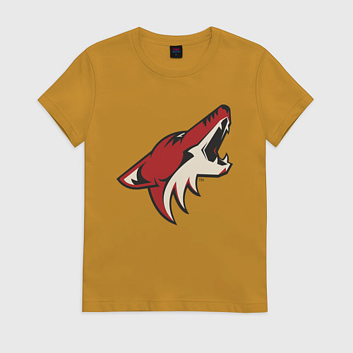Женская футболка Phoenix Coyotes / Горчичный – фото 1