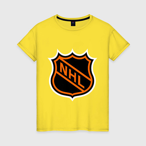 Женская футболка NHL / Желтый – фото 1