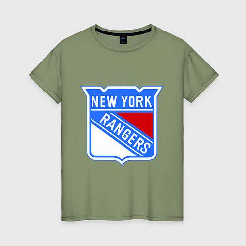 Женская футболка New York Rangers / Авокадо – фото 1