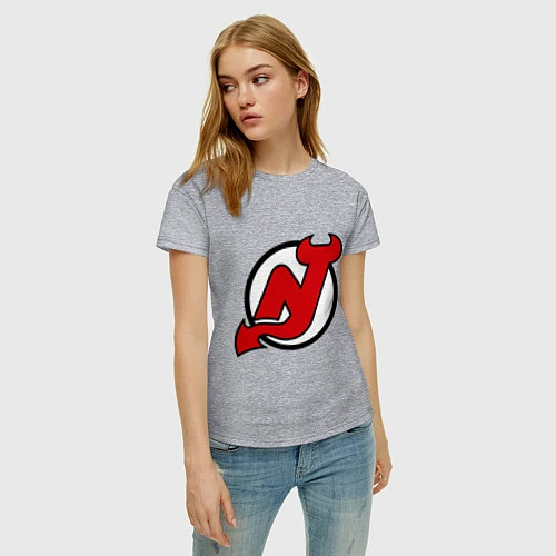 Женская футболка New Jersey Devils / Меланж – фото 3