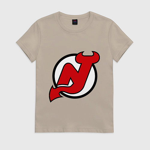 Женская футболка New Jersey Devils / Миндальный – фото 1