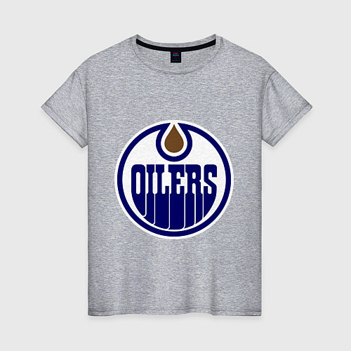 Женская футболка Edmonton Oilers / Меланж – фото 1