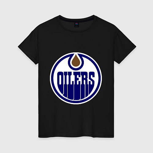 Женская футболка Edmonton Oilers / Черный – фото 1