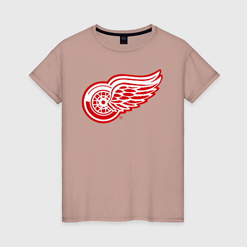 Женская футболка Detroit Red Wings / Пыльно-розовый – фото 1