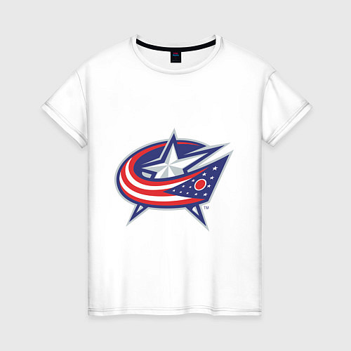 Женская футболка Columbus Blue Jackets / Белый – фото 1