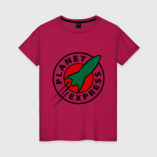 Женская футболка Planet Express / Маджента – фото 1