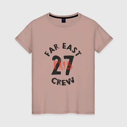 Женская футболка Far East 27 Crew / Пыльно-розовый – фото 1