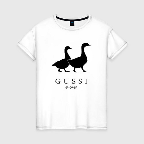 Женская футболка GUSSI Ga-Ga-Ga / Белый – фото 1