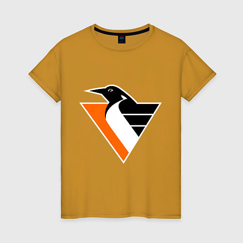 Женская футболка Pittsburgh Penguins / Горчичный – фото 1