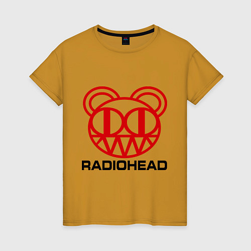 Женская футболка Radiohead / Горчичный – фото 1