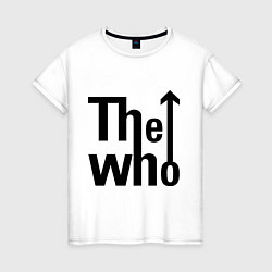Футболка хлопковая женская The Who, цвет: белый