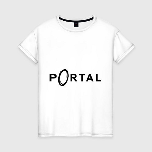 Женская футболка Portal / Белый – фото 1