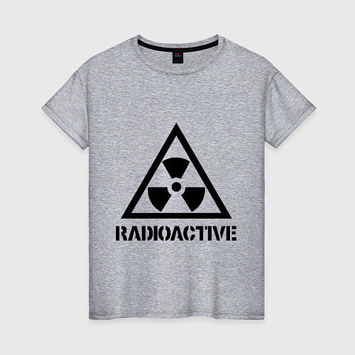 Женская футболка Radioactive / Меланж – фото 1