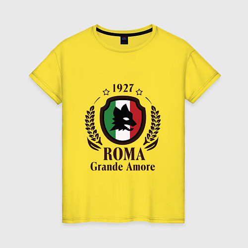 Женская футболка AS Roma: Grande Amore / Желтый – фото 1