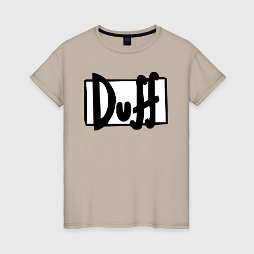 Женская футболка Duff / Миндальный – фото 1