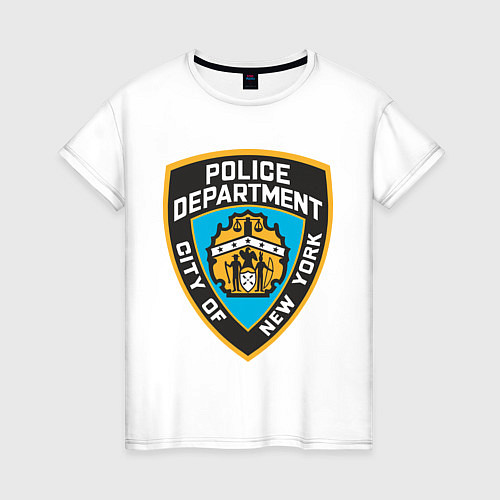 Женская футболка N.Y.P.D / Белый – фото 1