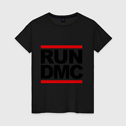 Футболка хлопковая женская Run DMC, цвет: черный