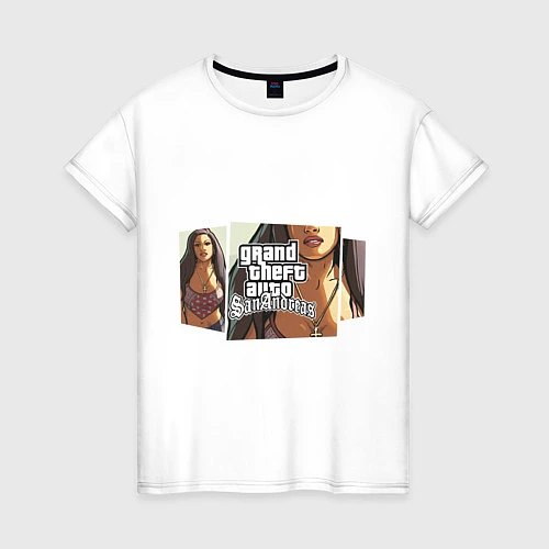 Женская футболка GTA San Andreas / Белый – фото 1