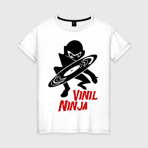 Женская футболка Vinil Ninja / Белый – фото 1