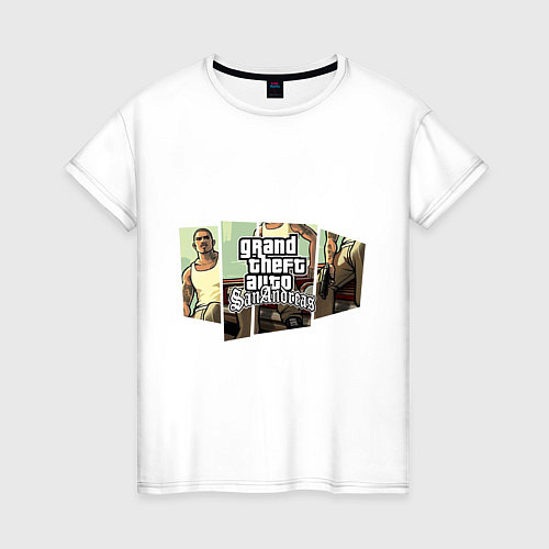 Женская футболка GTA San Andreas / Белый – фото 1