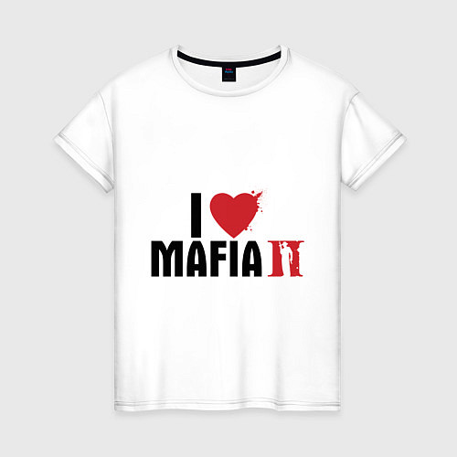 Женская футболка I love Mafia 2 / Белый – фото 1