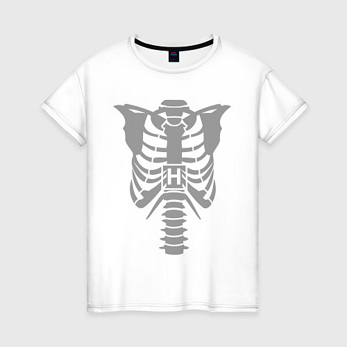 Женская футболка Доктор Хаус (скелет) / Белый – фото 1