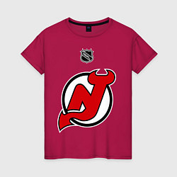 Футболка хлопковая женская New Jersey Devils: Kovalchuk 17, цвет: маджента