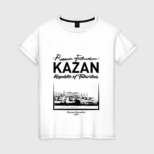 Женская футболка Kazan: Republic of Tatarstan / Белый – фото 1