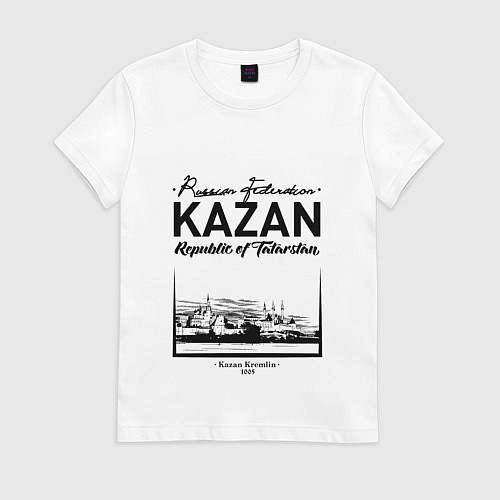 Женская футболка Kazan: Republic of Tatarstan / Белый – фото 1