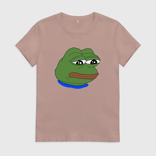 Женская футболка SAD FROG / Пыльно-розовый – фото 1