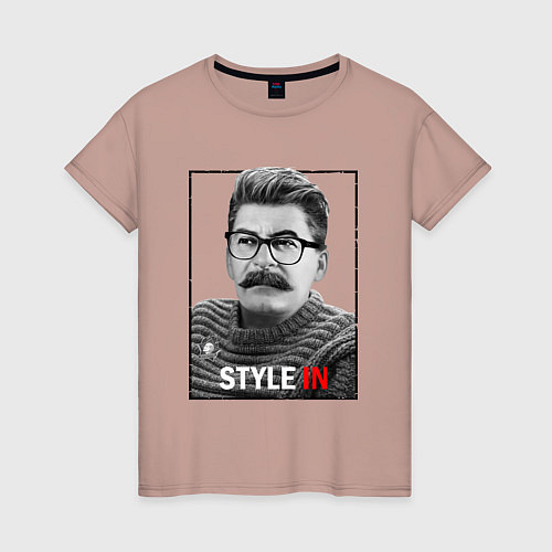Женская футболка Stalin: Style in / Пыльно-розовый – фото 1