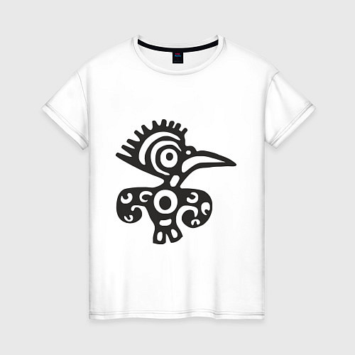Женская футболка Этническая птица / Белый – фото 1