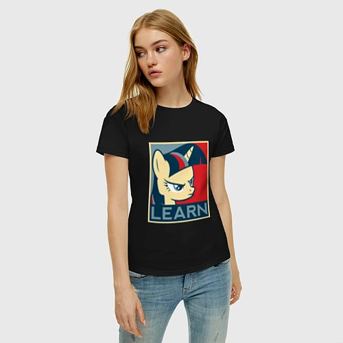 Женская футболка Learn Твайлайт Спаркл / Черный – фото 3