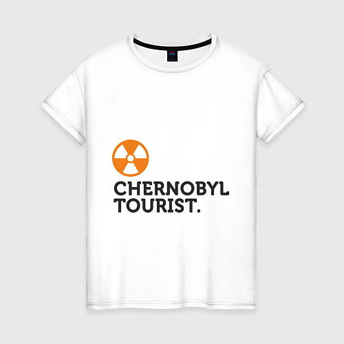 Женская футболка Chernobyl tourist / Белый – фото 1