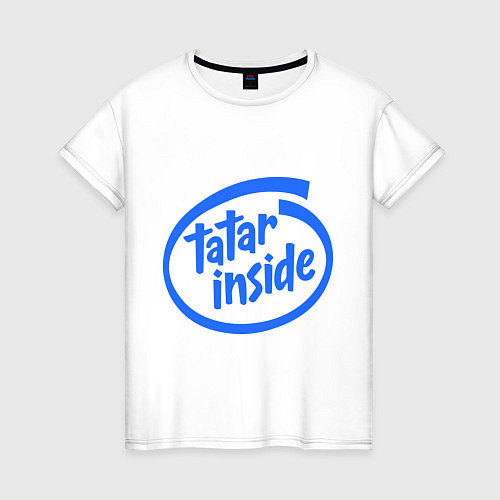 Женская футболка Tatar inside / Белый – фото 1