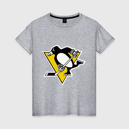 Женская футболка Pittsburgh Penguins / Меланж – фото 1