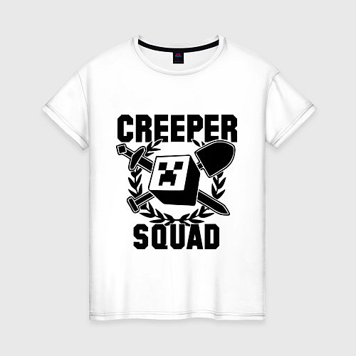 Женская футболка Creeper Squad / Белый – фото 1